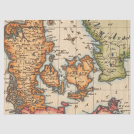 Oude Kaartserie 1 Ontwerp 10 Tissuepapier