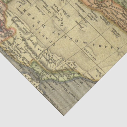 Oude Kaartserie 1 Ontwerp 13 Tissuepapier (Detail)