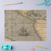 Oude Kaartserie 1 Ontwerp 14 Tissuepapier (Craft)