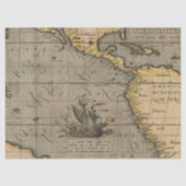 Oude Kaartserie 1 Ontwerp 14 Tissuepapier (Voorkant)