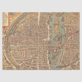 Oude Kaartserie 1 Ontwerp 15 Tissuepapier