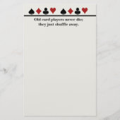 Oude kaartspelers briefpapier (Voorkant)