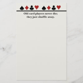 Oude kaartspelers briefpapier