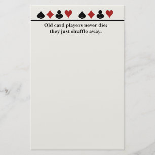 Oude kaartspelers briefpapier