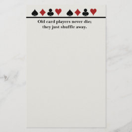 Oude kaartspelers briefpapier