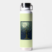 Oude kabelboom maan en sterren Y Waterfles (Achterkant)