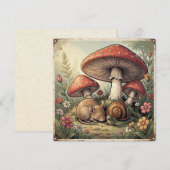 Oude Kabouterhuis Paddenstoelen en Wilde Dieren (Voorkant / Achterkant)