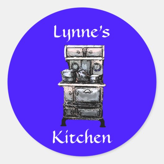 Oude kachel gepersonaliseerde stickers (Voorkant)