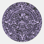 Oude kalender ronde sticker (Voorkant)