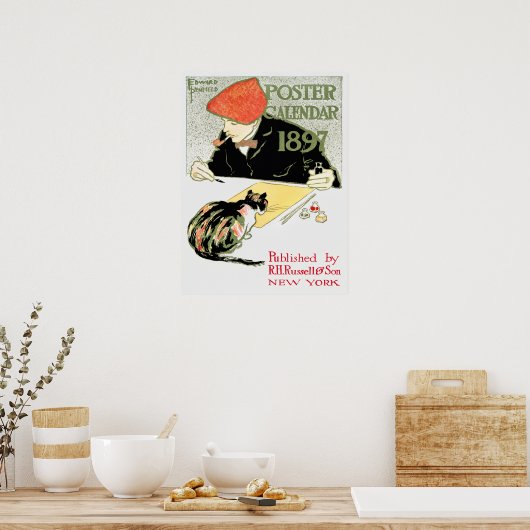 Oude kalenderadvertentie poster (Keuken)