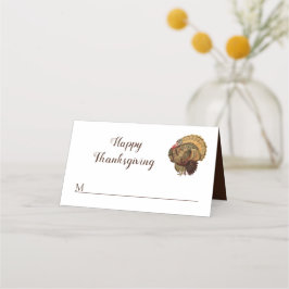 Oude kalkoen Prettig Thanksgiving Plaatskaartje