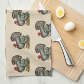 Oude kalkoen theedoek (Quarter Fold)