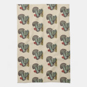 Oude kalkoen theedoek (Verticaal)