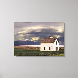Oude kamer bij de Grote Sand Dunes, Colorado 24x16 Canvas Afdruk