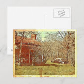 Oude kamer en auto briefkaart (Voorkant / Achterkant)