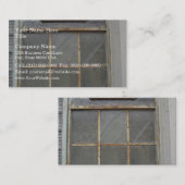 Oude kamer en raam visitekaartje (Voorkant / Achterkant)