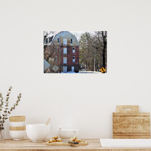 Oude kamer poster (Keuken)