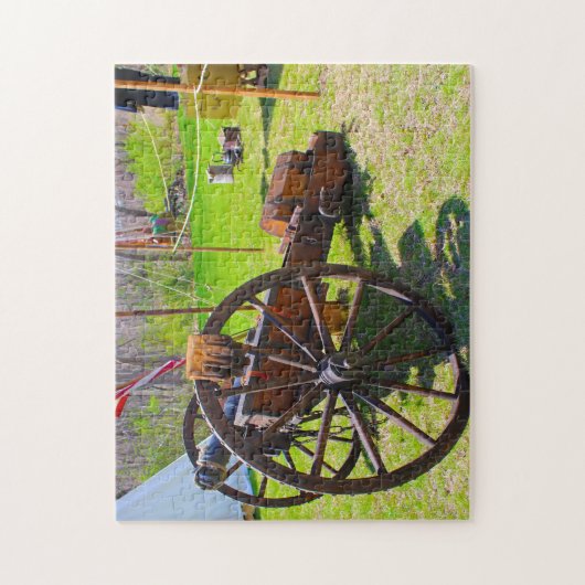 Oude kanonnen uit de burgeroorlog. legpuzzel (Verticaal)