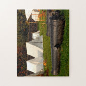 Oude kanonnen uit de burgeroorlog. legpuzzel (Verticaal)