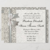 Oude Kant Mooie Bruiloft Uitnodiging Custom (Voorkant / Achterkant)