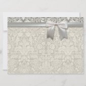 Oude Kant Mooie Bruiloft Uitnodiging Custom (Achterkant)