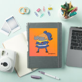 Oude Kapitein Cartoon Kapitein Sticker (iPad Cover)