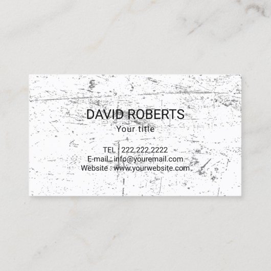 Oude kapitein Logo  Grunge Visitekaartje (Achterkant)