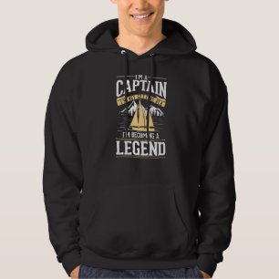 Oude kapitein Zeilboat Boater Sailor Kapitein 1 Hoodie