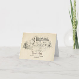 Oude Kasteel Sprookjeshuwelijk Bedankt