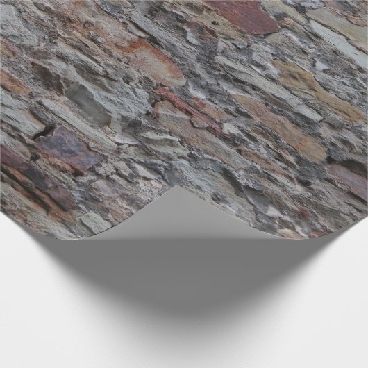 Oude kasteelmuur wikkelpapier cadeaupapier (Hoek)