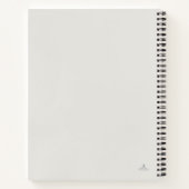 Oude kat illustratie donkere academici notitieboek (Achterkant)