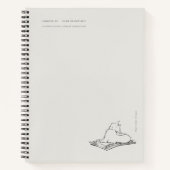 Oude kat illustratie donkere academici notitieboek (Voorkant)