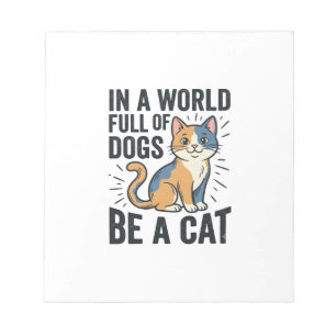 Oude Kat Liefhebber Wees een Kat Grafisch Ontwerp_ Notitieblok