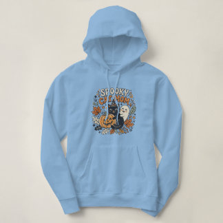 Oude kat moeder Halloween grafisch Hoodie