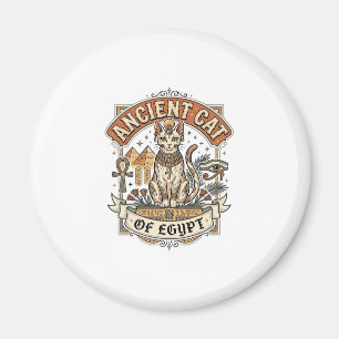 Oude Kat Van Egypte Kat Oud Egypte Vintage Vec Magneet