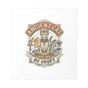 Oude Kat Van Egypte Kat Oud Egypte Vintage Vec Notitieblok
