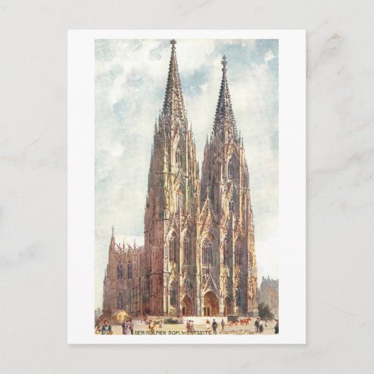 Oude Kathedraal in Keulen/Koln Briefkaart (Voorkant)