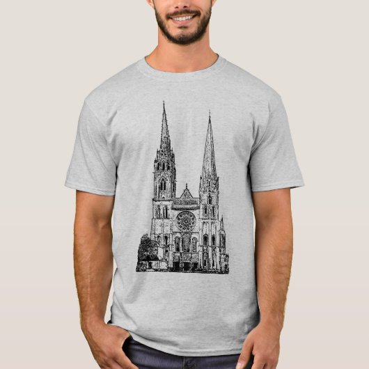 Oude kathedraal t-shirt (Voorkant)