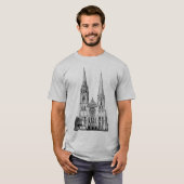 Oude kathedraal t-shirt (Voorkant volledig)