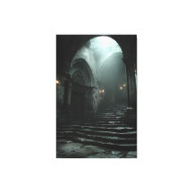 Oude Kathedraal Trap Mist Licht
