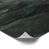 Oude Kathedraal Trap Mist Licht Poster (Hoek)