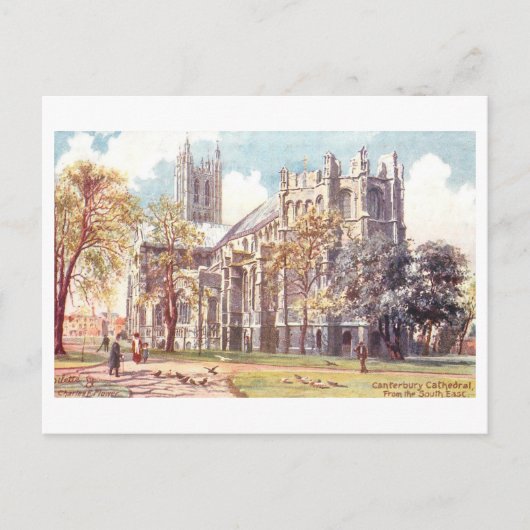 Oude Kathedraal van Canterbury Briefkaart (Voorkant)