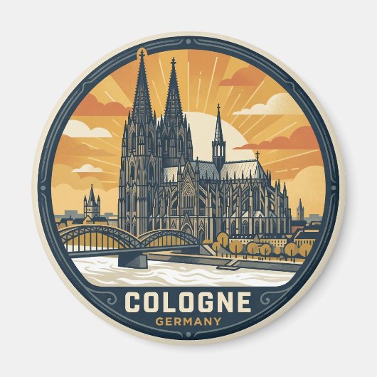 Oude Kathedraal van Keulen Duitsland Magneet (Voorkant)