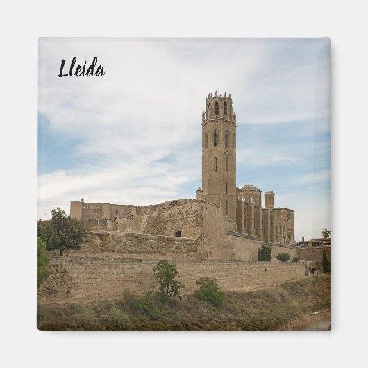 Oude Kathedraal van Lleida Magneet (Voorkant)