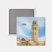 Oude Kathedraal van Lleida Magneet (Voorkant / Achterkant)
