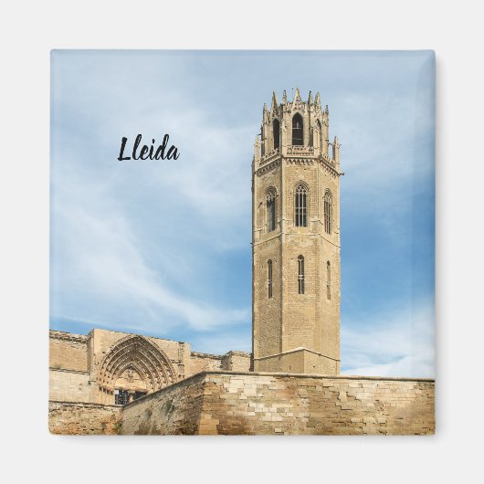 Oude Kathedraal van Lleida Magneet (Voorkant)