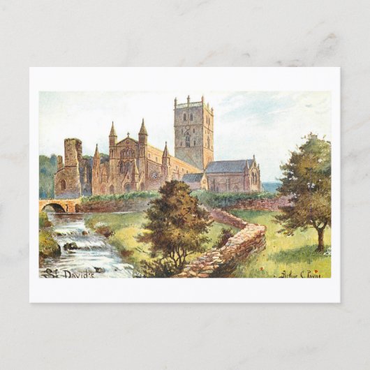 Oude Kathedraal van St. David, Wales Briefkaart (Voorkant)