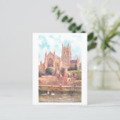 Oude Kathedraal van Worcester Briefkaart (Staand voorkant)