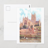 Oude Kathedraal van Worcester Briefkaart (Voorkant / Achterkant)