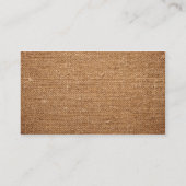 Oude katoencanvasstructuur voor achtergrond visitekaartje (Achterkant)